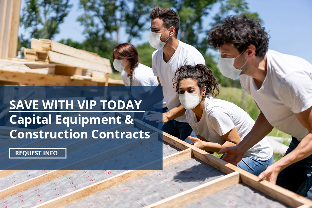 ViP’s capital portfolio includes more than 240 contracts with extensive terms and conditions, plus a contract footprint that addresses 90 percent of member needs and expectations. With the Value in Purchasing Program, you also can be sure that you will be working with high-quality suppliers in every area.